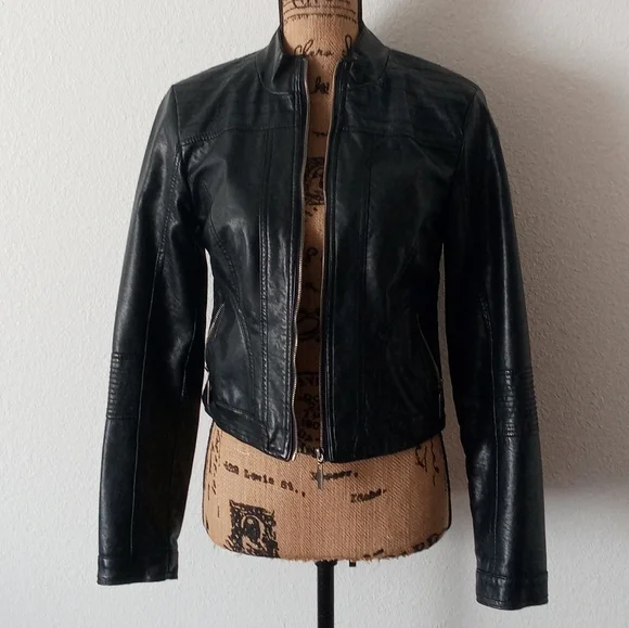 New Look Faux Leather Moto Jacket - Picture 2 of 6